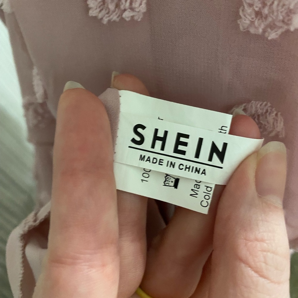 SHEIN Pink Textured Mini Dress - Picture 5 of 6